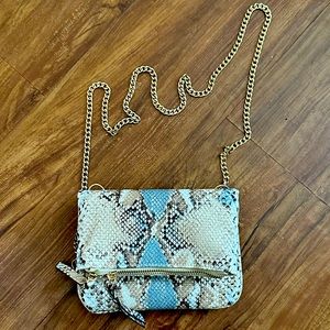 Snake Skin (faux) texture. Fanny Bag / shoulder bag  / cross body bag /